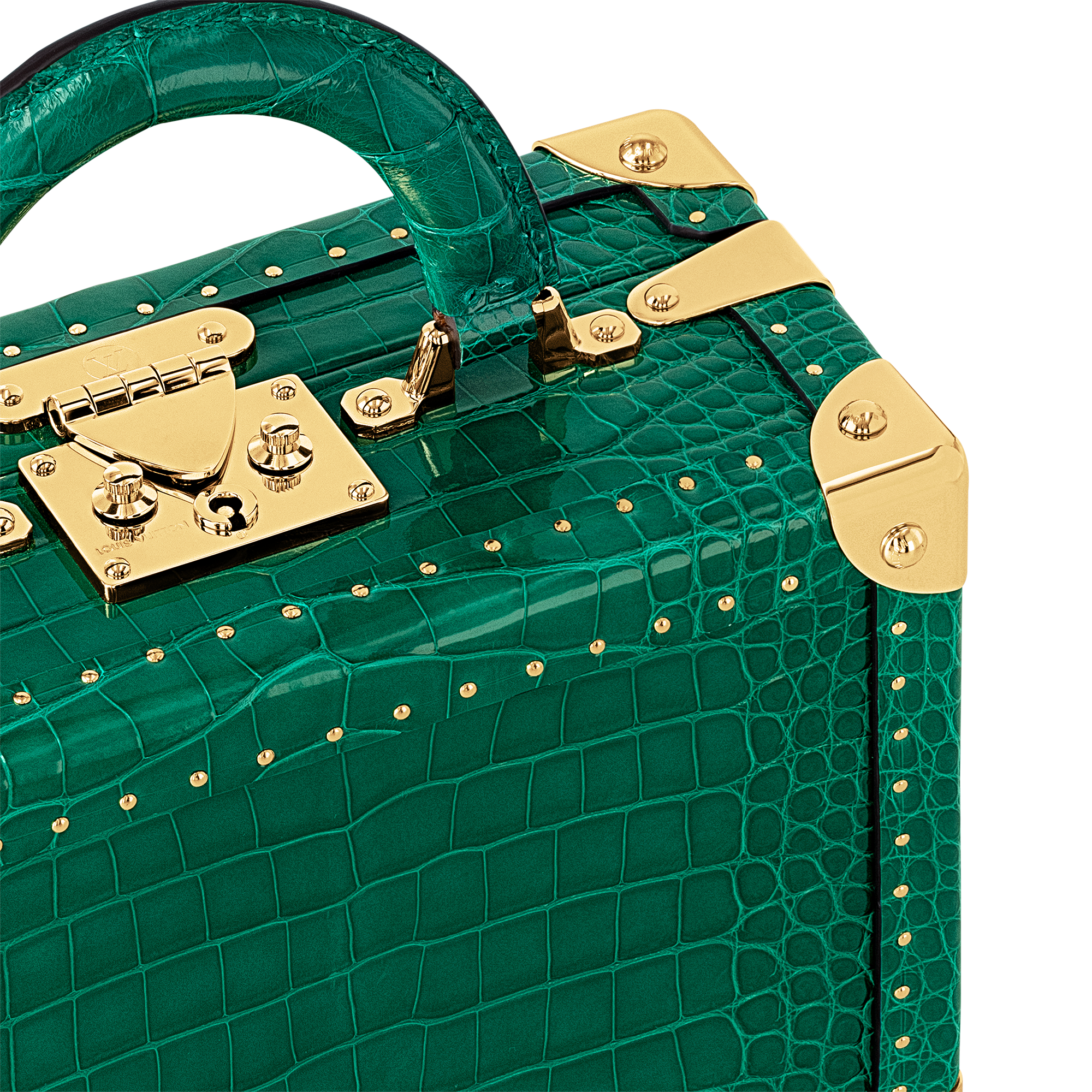 Petite Valise Emeraude Crocodilien Brillant - Hardsided | LOUIS